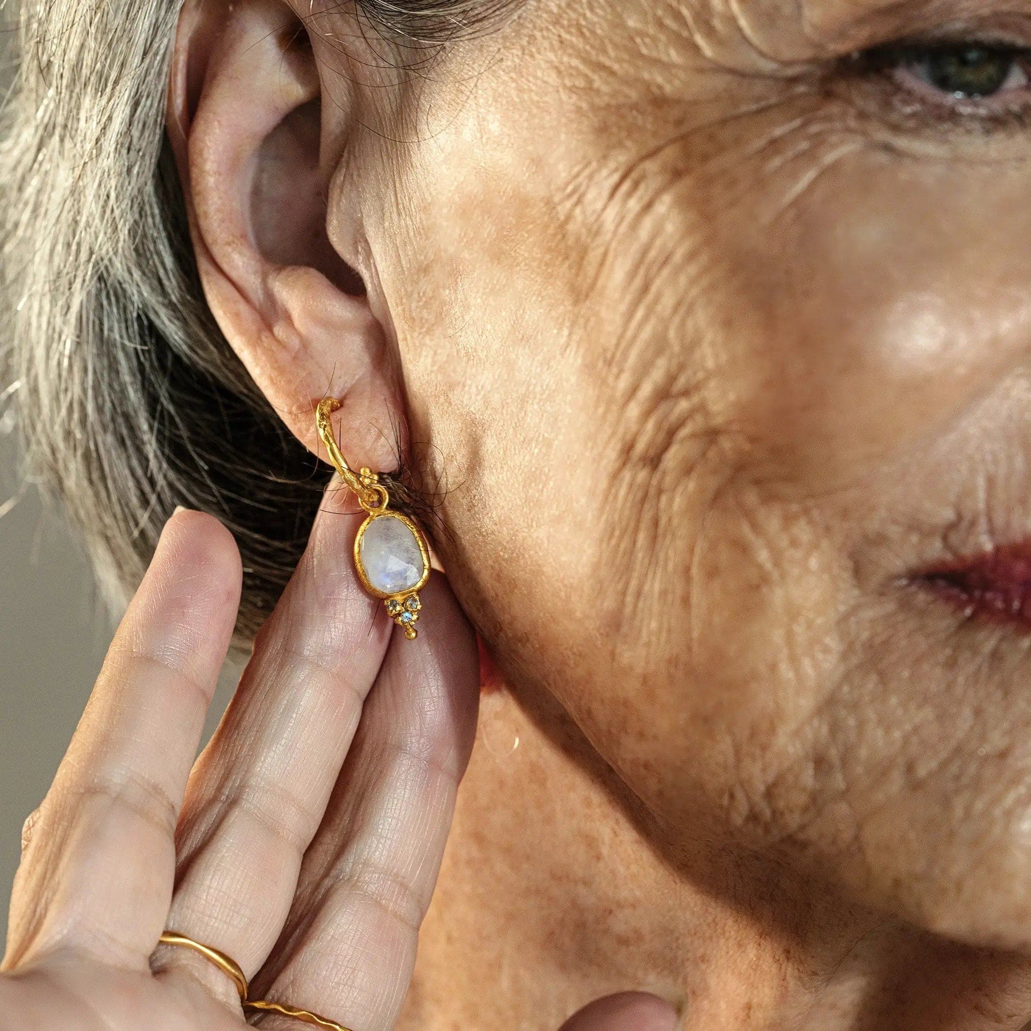 Simple Crystal Earrings-Tales From Within • Hoop Earrings