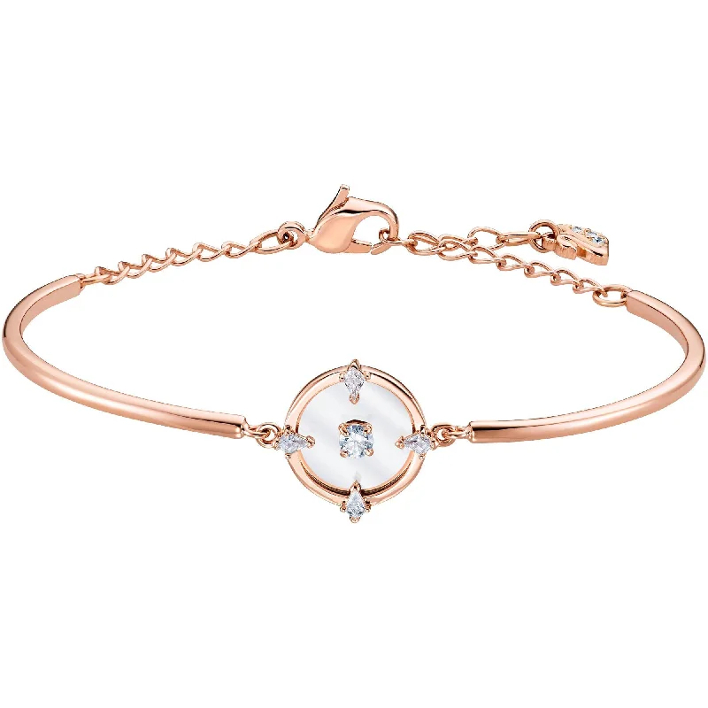 Swarovski Women's Bracelet - North Rose Gold Round Glass and Crystals | 5552872