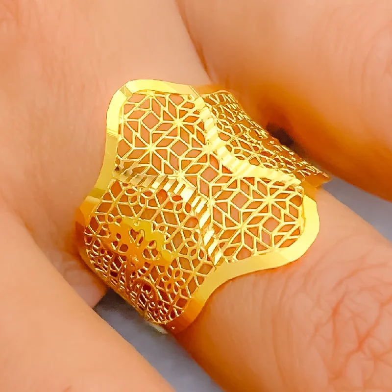 Regal Exquisite 21k Gold Ring