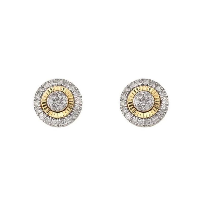 Bold Gold Earrings-0.26CT Diamond Earrings