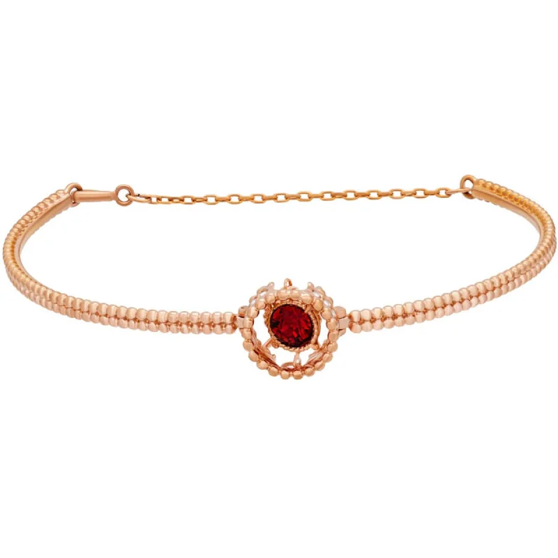 Swarovski Women's Bracelet - Oxygen Red Crystal Matte Rose Gold Plated | 5482675