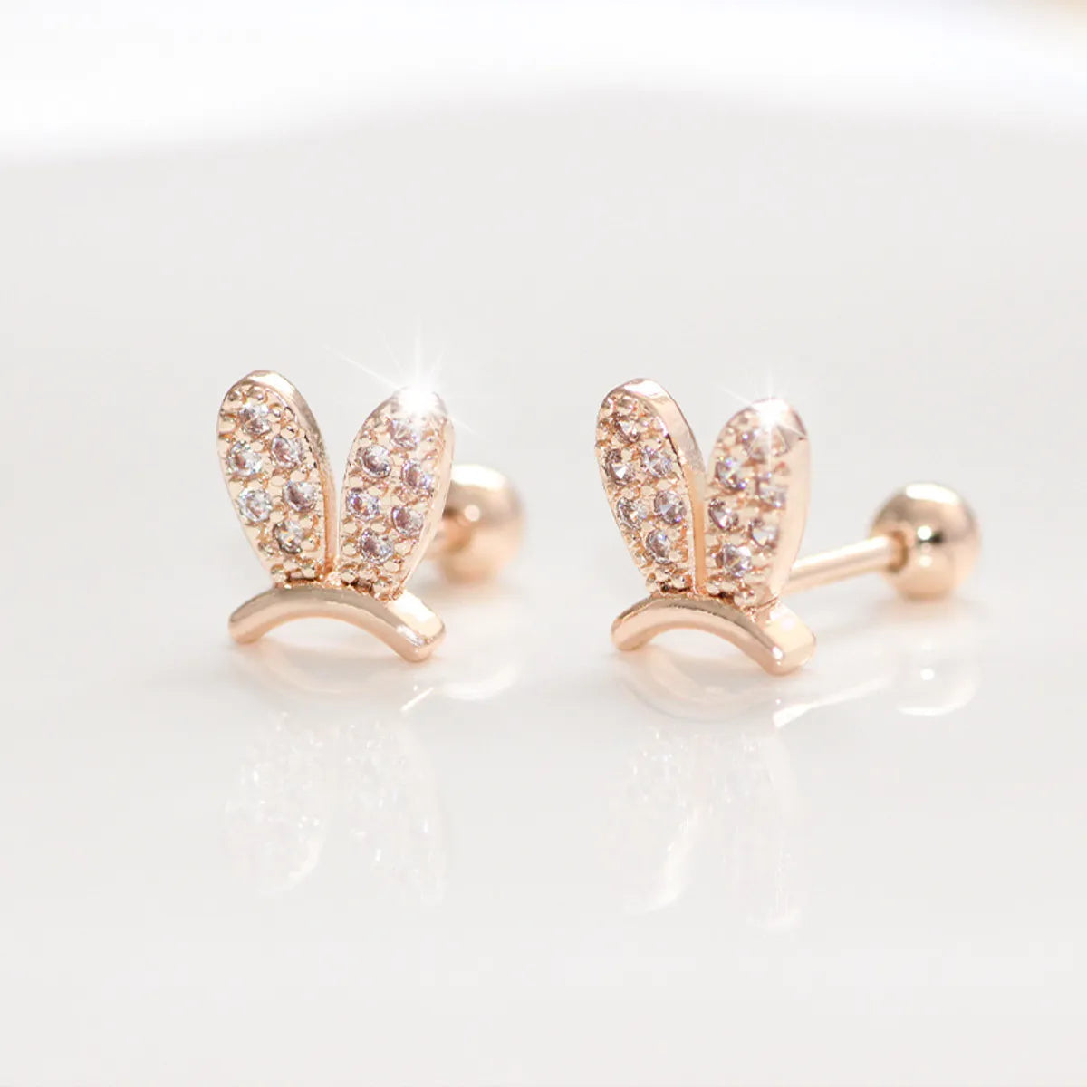 165 Rose Gold Rabbit Ears