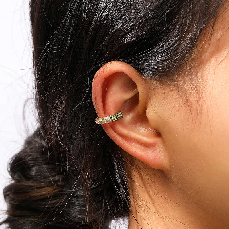 18K Gold Plated Color Zirconium Ear Clip