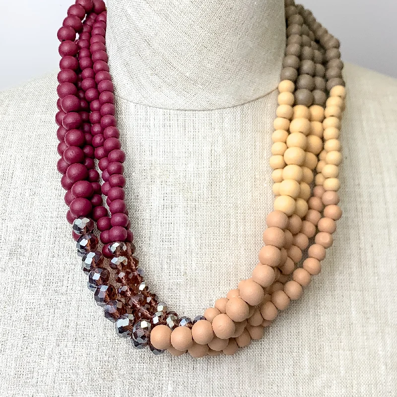 Can't Make Up My Mind Multi Strand Necklace