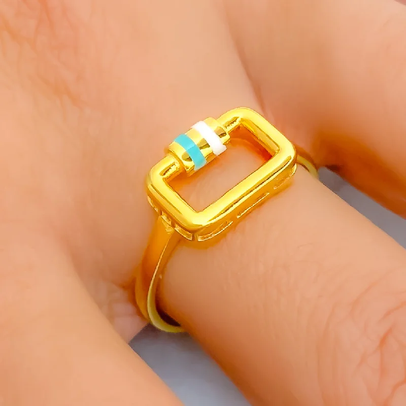 Unique Iconic 21k Gold Ring