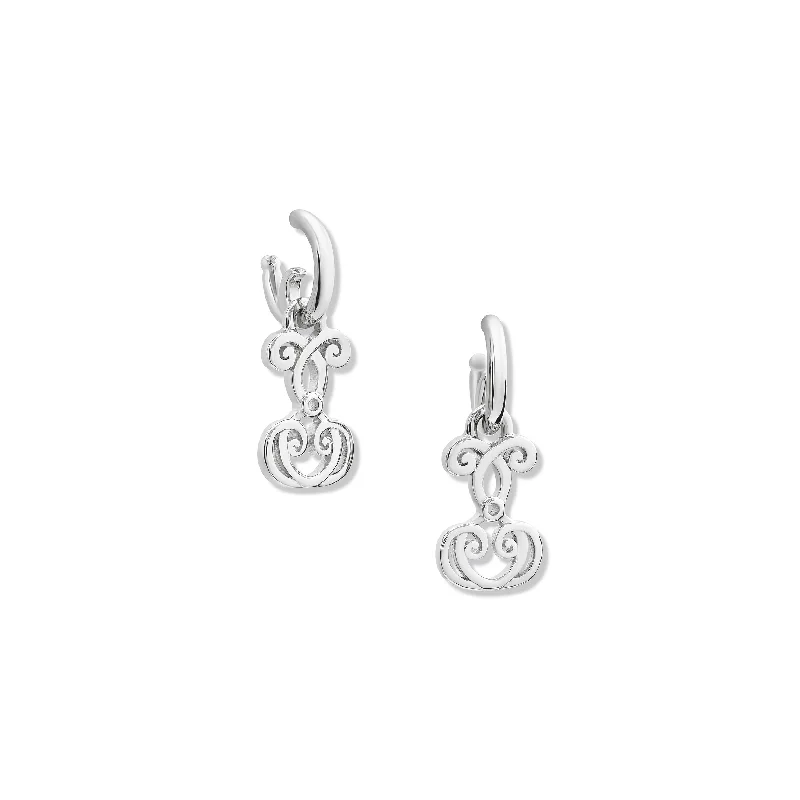 Geometric Shape Earrings-Ecurie Earring Drops Silver