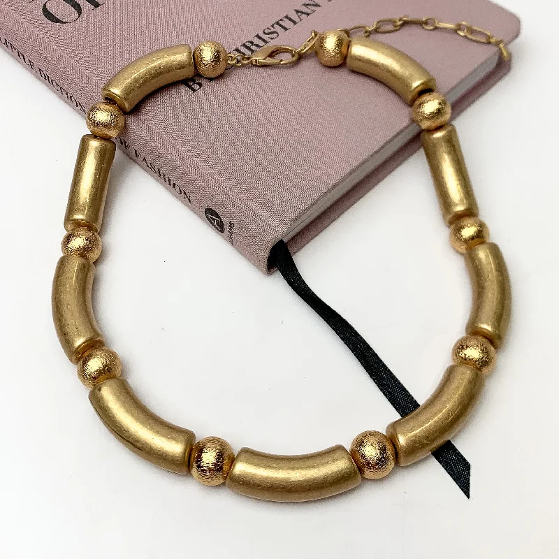 The One To Impress Gold Tone Necklace