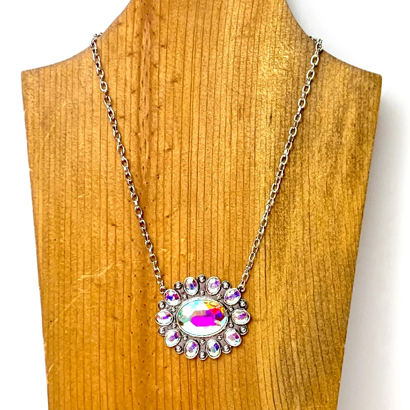 Desert Diva Concho Necklace in Silver Tone