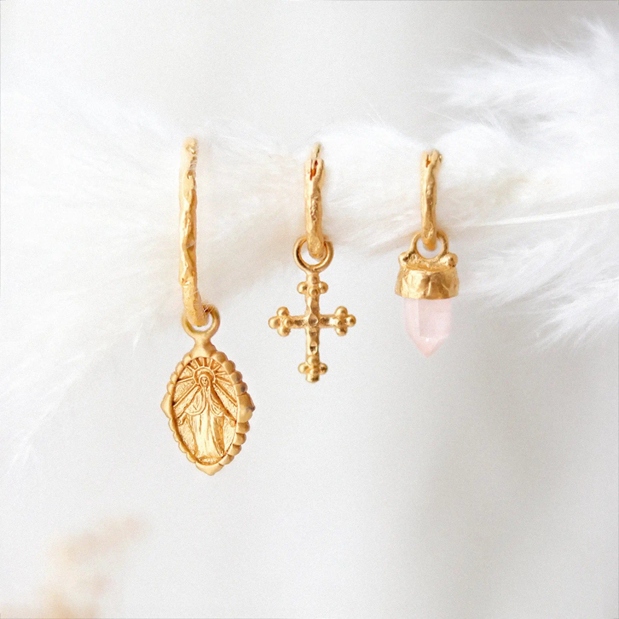 Gold-Plated Earrings-Earring gift set: Through It All + Rebel of Hope + Force of Nature Earrings