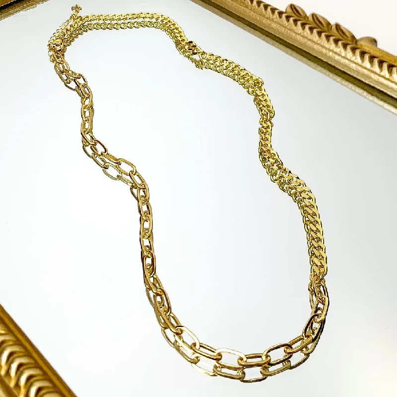 Kinsey Designs | Saxon Chain Necklace in Gold Tone